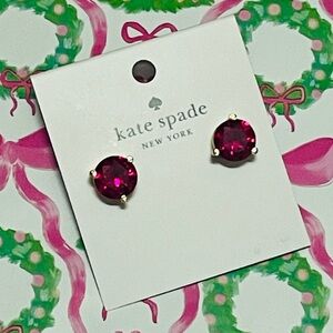 Kate Spade- Rise and Shine Fuchsia and Gold Earrings